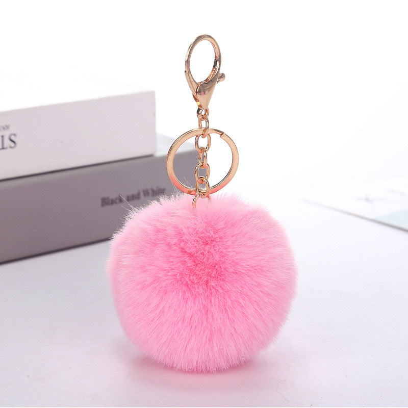 Wholesale Imitation rabbit fur ball keychain